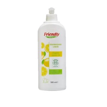 Засіб для миття посуду Friendly Organic Dishwashing Liquid Lemon з лимонним соком 500 мл FR1642