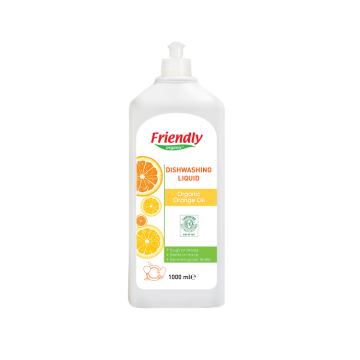 Засіб для миття посуду Friendly Organic Dishwashing Liquid Orange Oil на основі апельсинової олії 1000 мл FR0638