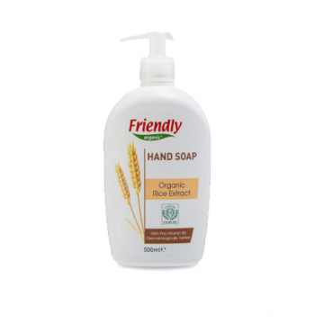 Мило для рук органічне Friendly Organic Hand Soap Rice Extract з рисовим екстрактом 500 мл FR0621