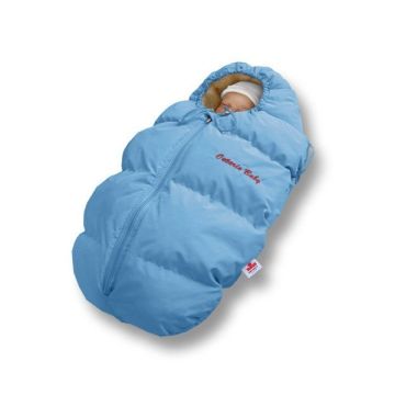 Зимовий конверт на виписку на овчині Ontario Baby Baby Born Блакитний ART-0000232
