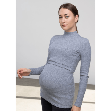 Гольф вагітних і годуючих Юла Мама Lecie warm Сірий NR-40.051 XL