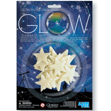 Сяючі наліпки для дітей 4M Glowing Imaginations Зірки 16 штук 00-05210