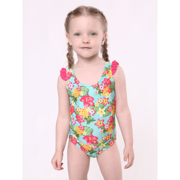 Цілісний купальник для дівчинки Keyzi Зелений/Жовтий 2 роки Pineapple small 1psc 92