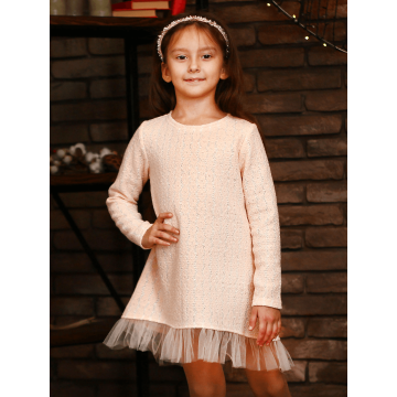 Нарядное платье на девочку JULA KIDS Персиковый 3-6 лет 201109 98
