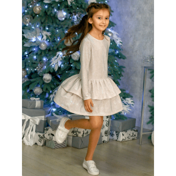 Нарядное платье на девочку JULA KIDS Молочный 7-10 лет 221117 122