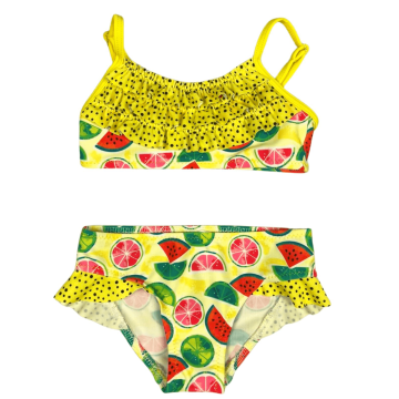 Роздільний купальник для дівчинки Keyzi Жовтий 2-6 років Melons 2psc 98