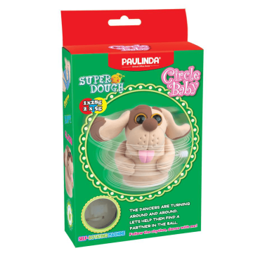 Пластилин Paulinda Super Dough Circle Baby Собака Коричневый PL-081177-6