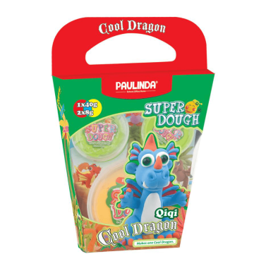 Пластилин Paulinda Super Dough Cool Dragon Дракон Голубой PL-081378-14