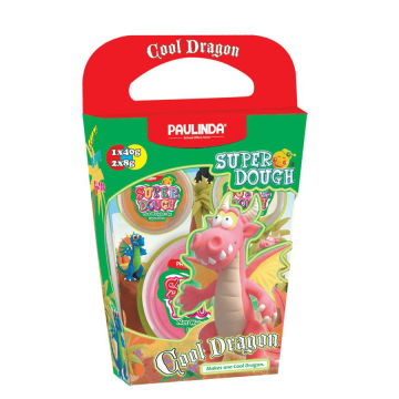 Пластилин Paulinda Super Dough Cool Dragon Дракон Розовый PL-081378-15