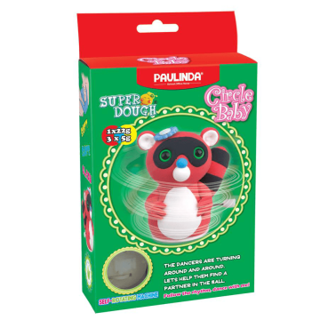 Пластилин Paulinda Super Dough Circle Baby Енот Красный PL-081177-1