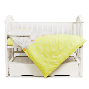 Дитяча постільна білизна в ліжечко Twins Comfort Салатовий 3 елем 3051-C-022