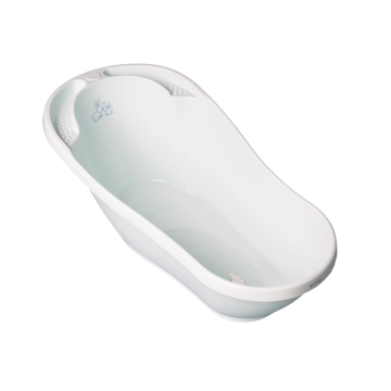 Ванночка дитяча зі зливом Tega baby Зайчики М'ятний 92 см KR-011-105