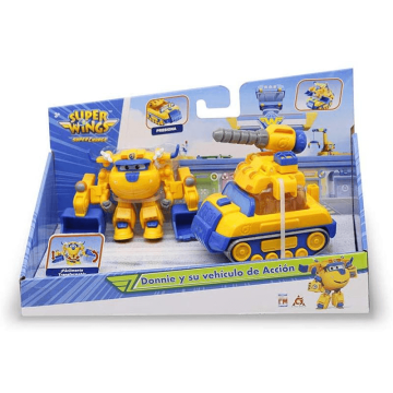 Ігровий набір трансформер Super Wings Supercharge Articulated Action Vehicle Donnie Донні EU740992V