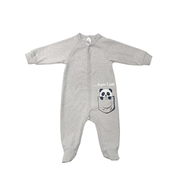 Человечек детский Smil Funny pandas Серый 6-18 месяцев 108644 74
