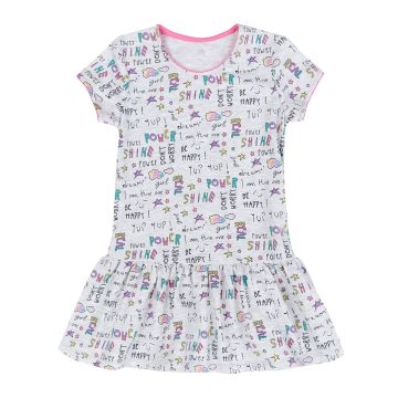 Платье детское ЛяЛя 2 - 8 лет Стрейч-кулир Серый меланж 15СК117_2-427 98