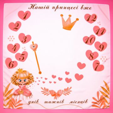 Фотофон для новорожденных Memorik Принцеса 100х100 см 081276