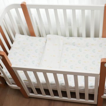 Детское постельное белье в кроватку ELA Textile&Toys Радуги/Колоски BD001RE