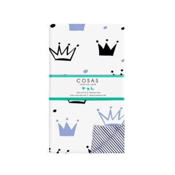Детский пододеяльник Cosas Crown Blue 110х140 см