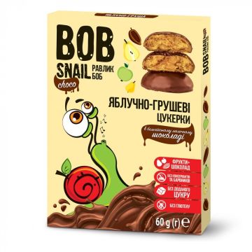 Цукерки Eco Snak Яблуко і груша в молочному шоколаді 60 г 1740493