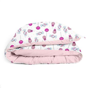 Пододеяльник детский Cosas 110х140 см Розовый Lollipops_DropRose_140q