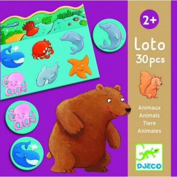 DJECO Игра детское лото "Животные" DJ08120