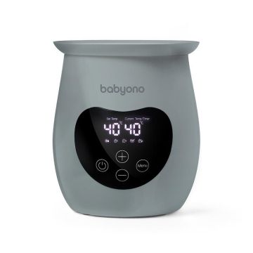 Подогреватель для бутылочек и стерилизатор BabyOno Natural 2 в 1 Серый 968/02