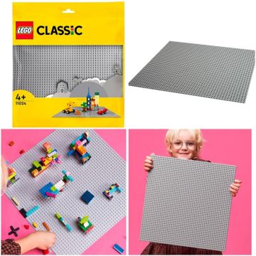 Лего пластина LEGO Classic Сіра базова 11024