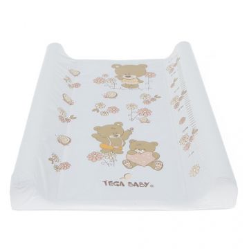 Пеленальний матрац Tega baby Ведмедики Білий 50*70 см MS-009-118