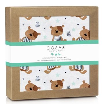 Непромокаемая пеленка Cosas Bear Teddy 70х120 см