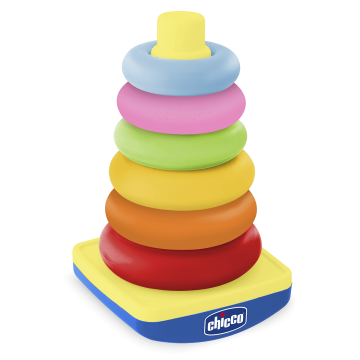 Іграшка-пазл Піраміда-гойдалка вежа Chicco 07423.50