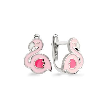 Серебряные сережки детские Silvex Пеликаны СК2/895