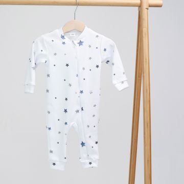 Пижама детская ELA Textile&Toys 1 - 3 лет Белый/Голубой RP001ST 80