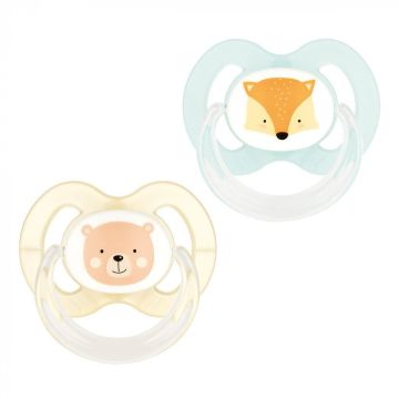Пустышка силиконовая анатомическая Baby-Nova 6-18 мес 2 шт Бежевый 3962321