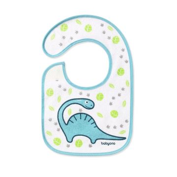 Нагрудник махровий, BabyOno "I EAT AND I GROW" 831 дино