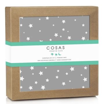 Непромокаемая пеленка Cosas Diaper Starfalls Grey 70х120 см