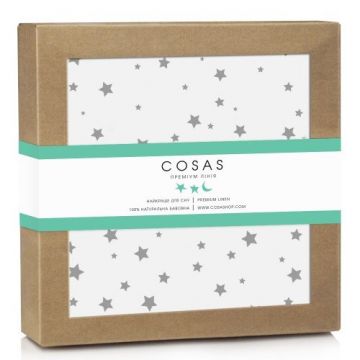 Непромокальна пелюшка Cosas Starfalls White 70х120 см