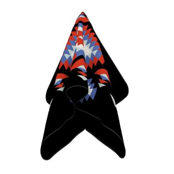 Пляжний рушник з мікрофібри Emmer 90х140 см Карпати Черный/Красный Карпати90*140
