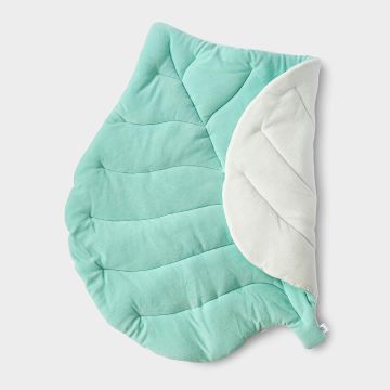 Двосторонній килимок у дитячу ELA Textile&Toys Листок Бірюзовий/Молочний 150х120 см СL003TM