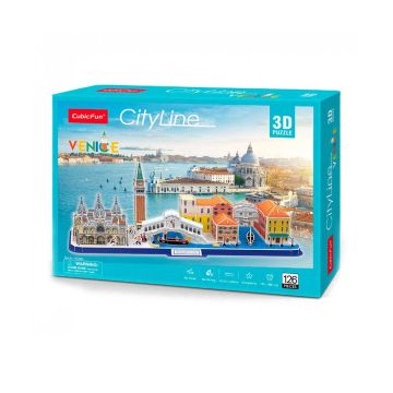 3D пазл CubicFun City Line Венеція 126 шт MC269h