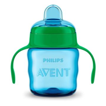 Чашка-непроливайка с мягким носиком Philips Avent SCF551/05 голубой 6+ 200 мл