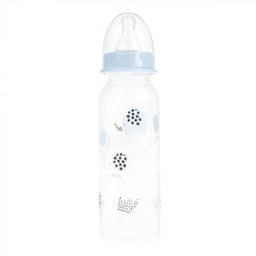 Бутылочка для кормления Baby-Nova Декор 240 мл Голубой 3960065