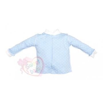 Кофточка SWEET BABY Бусинка, голубая 68