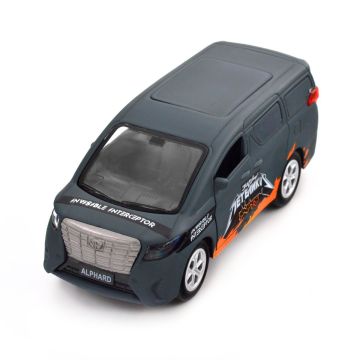 Модель машинки TechnoDrive Шеврони Героїв TOYOTA ALPHARD ЗАГІН МЕТЕЛИКІВ 1:40 KM6011