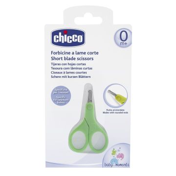 Ножиці дитячі Chicco коротке лезо зелені