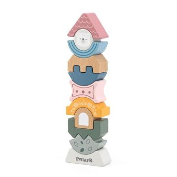 Дерев'яна пірамідка дитяча Viga Toys PolarB Башточка 44070