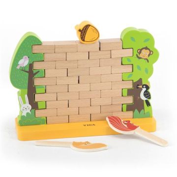 Настільна гра для дітей Viga Toys Стіна з цеглинок 44566