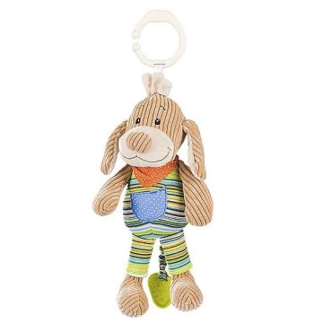 Музична іграшка підвіска BabyOno Вельветова собачка 1124