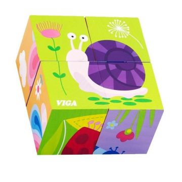 Пазл-кубики Viga Toys Комахи 50160