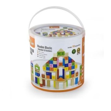 Набір кубиків Viga Toys Алфавіт і числа 50288 100 шт