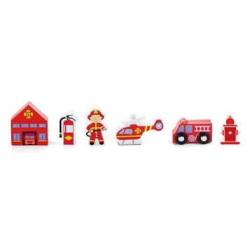 Додатковий набір до залізниці Viga Toys Пожежна станція 50815